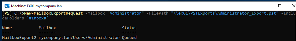 Export a Specific Folder Only